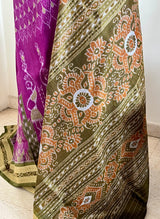 SUDHASMITA- PURPLE SPLENDOR, ELEGANT KHANDUA SILK SAREE