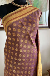 VINOTHINI - LIGHTWEIGHT MAUVE KANJIVARAM WITH RICH ZARI DETAILING