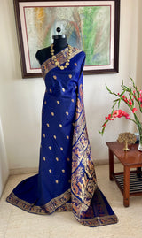 RONIKA – REGAL NAVY SWARNACHARI WITH ZARI PEACOCK MOTIFS