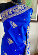SWETANJALI- ROYAL BLUE BALUCHARI MASTERPIECE