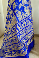 SWETANJALI- ROYAL BLUE BALUCHARI MASTERPIECE