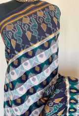 ANAHITA- SUMMER SPLENDOR, POCHAMPALLY COTTON SAREE WITH IKAT MOTIFS