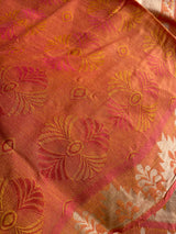 RATHI- KESARIYA SOUTH COTTON WITH A FULLY WOVEN BORDER