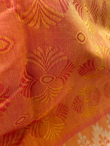 RATHI- KESARIYA SOUTH COTTON WITH A FULLY WOVEN BORDER