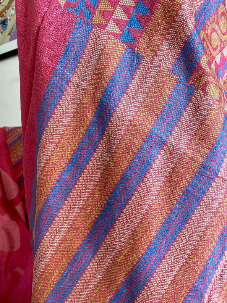 AKSHARA- ENCHANTING SEMI SILK SAREE, A GIFT OF GRACEFUL HUES AND MESMERIZING PATTERNS
