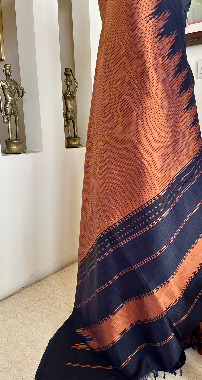 IYLA – KANJIVARAM WITH TEMPLE BORDERS, AANCHAL WITH THZAMPU