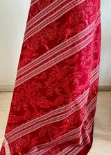 SUVADARSHINI- MAGENTA SAMBALPURI SILK SAREE WITH PASAPALLI AND BANDHA