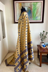 BANHI - ASSAM SILK WITH FLORAL AND CHEVRON MOTIFS