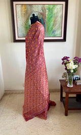 PIU - LIGHT MAUVE JAMDANI TUSSAR SILK SAREE WITH MOTIFS