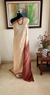 ARITA — VIDARBHA TUSSAR WITH CLASSIC KARVATI KINAR ELEGANCE