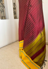 SANHITA – KORVAI VELDHARI KANJIVARAM IN DARK COFFEE BROWN ELEGANCE