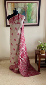 SWAGATA – A VINTAGE BALUCHARI WOVEN WITH KRISHNA’S TIMELESS STORIES