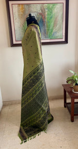 MOHITAA – GREEN KANJIVARAM WITH BLACK MOTIF STORY