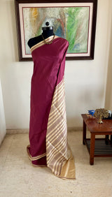 CHESTAA – RARE PLUM EK PHULIA WITH RUDRAKSHA WEAVE