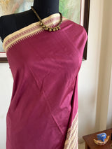 CHESTAA – RARE PLUM EK PHULIA WITH RUDRAKSHA WEAVE