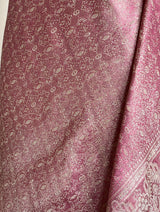 SARAYU- VINTAGE PINK BANARASI WITH INTRICATE SILVER ZARI WORK