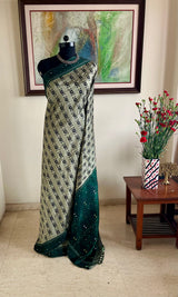BARNIKA – ELEGANT ASSAM SILK WITH FLORAL VINE DETAIL