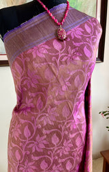 SARINA- MAUVE GOLD WHISPERS IN KATAN BANARASI WEAVE