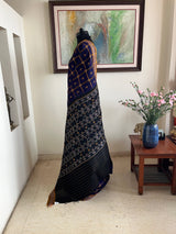 PHULO — RARE ODISHA MANKIDIA COTTON IN DEEP PURPLE