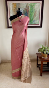 ZAINAB — PASTEL PINK TANCHOI WITH TIMELESS BANARASI GRACE