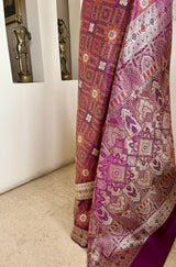 MEHRUNISSA – RICH TANCHOI BANARASI IN LUMINOUS SHOT SILK