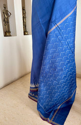 SUJEETA — AN UNDERSTATED BLUE POCHAMPALLY WITH ENDLESS STYLING POSSIBILITIES