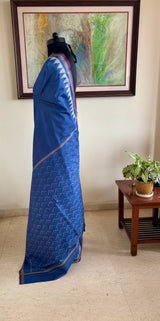 SUJEETA — AN UNDERSTATED BLUE POCHAMPALLY WITH ENDLESS STYLING POSSIBILITIES