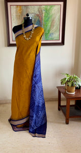 BANASHREE — A STRIKING SAMBALPURI IN MUSTARD GOLD AND PURPLE