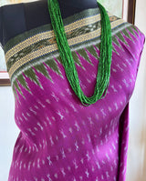 RIJU — MAGENTA-PURPLE KHANDUA WITH GREEN AND RUST DETAILS