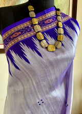 GITASMITA — KHANDUA SILK IN SOFT MAUVE AND PURPLE