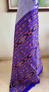GITASMITA — KHANDUA SILK IN SOFT MAUVE AND PURPLE