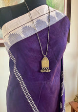 PRATHI- RICH PURPLE KOTPAD WITH STRIKING FISH MOTIFS