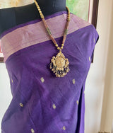 NISARGA- RARE COTTON NATHNI PAITHANI WITH STRIKING AANCHAL