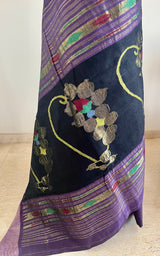 NISARGA- RARE COTTON NATHNI PAITHANI WITH STRIKING AANCHAL