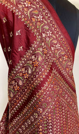 AHELI- EXQUISITE HANDCRAFTED KANTHA SAREE