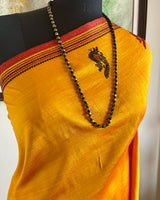 MAYURIYA – GOLDEN YELLOW KANJIVARAM WITH PEACOCK BORDER