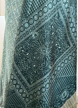 SUBASINI – DARK SEA GREEN SAMBALPURI BOMKAI SILK BEAUTY