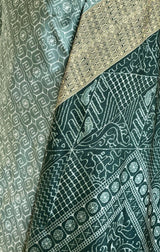 SUBASINI – DARK SEA GREEN SAMBALPURI BOMKAI SILK BEAUTY