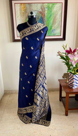 TIYASHA – PEACOCK MOTIFS AND STORYTELLING BALUCHARI SILK