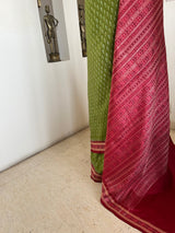 ALEKHIKA — LEAF GREEN SAMBALPURI WITH BANDHA CONTRASTS
