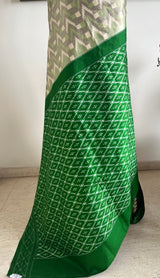 SHARODHINI- PUTAPAKKA SAREE WITH CHEVRON BODY DIAMOND AANCHAL