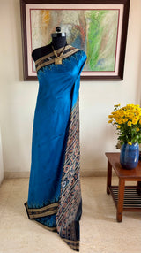 PRIYAMVADA — BLUE KHANDUA SILK ROOTED IN ODISHA’S TRADITION