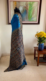 PRIYAMVADA — BLUE KHANDUA SILK ROOTED IN ODISHA’S TRADITION