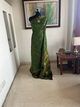 BONHISHIKHA – GREEN ASSAM SILK WITH FLORAL MOTIFS