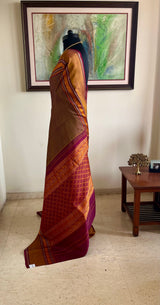 ISHANIYA – KANJIVARAM SILK WITH PEACOCK AND ELEPHANT MOTIFS