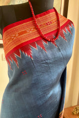 SWAYANSHREE – RARE KHANDUA WITH BANDHA AND TEMPLE MOTIFS