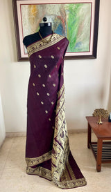 MAHUL – BALUCHARI WITH RAMAYANA WOVEN IN SILK