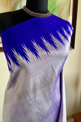 LILIKA – BLUISH SILVER KANJIVARAM WITH THAZHAMPU AANCHAL