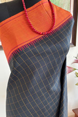SAISMITA – A CONTEMPORARY KANJIVARAM SILK WITH STRIKING CONTRASTS AND CLASSIC CHECKS