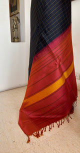 SAISMITA – A CONTEMPORARY KANJIVARAM SILK WITH STRIKING CONTRASTS AND CLASSIC CHECKS